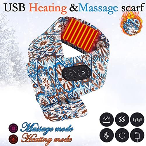 Homens homens aquecidos massagem de cachecol pescoço almofada aquecida de inverno Proteção a frio aquecimento de aquecimento