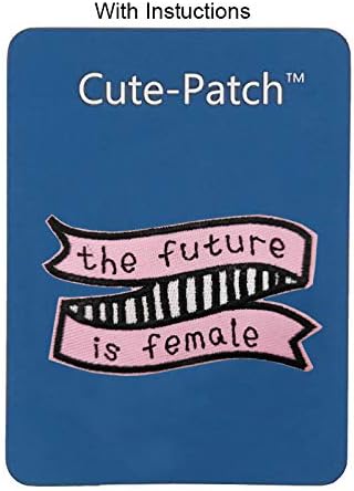 Cute-Patch 3 O futuro é feminino de ferro bordado em apliques feminismos de patch apats feminismo