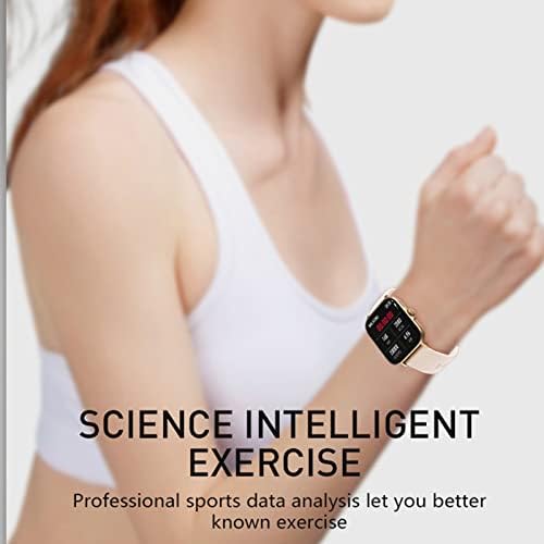 Relógio inteligente de Amikadom, tocando de 1,7 polegadas de fitness smartwatch, chamada bluetooth, freqüência cardíaca, monitor