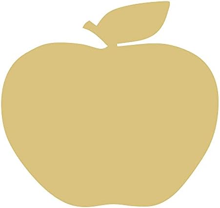 Apple Cutout inacabado a lenha Fruit Food Decoração de verão todos os dias piquenique mdf forma de lona estilo 4