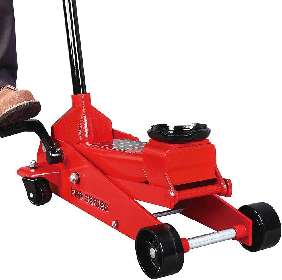 Big Red T83012r Torin Pro Series Hydraulic Floor Jack com bomba de pistão de elevação rápida e pedal de pé, capacidade