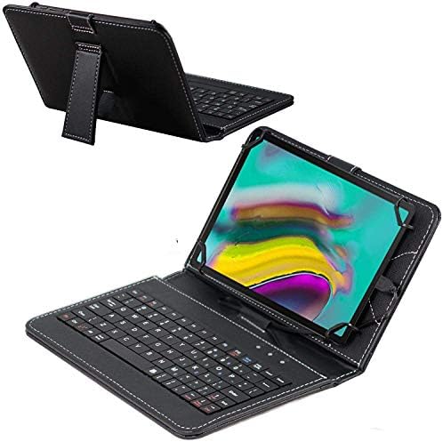 Caixa do teclado preto da Navitech compatível com o Lenovo Tab 4 10