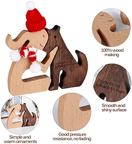 Yeesport Dog Memorial Gifts Para perda de cachorro - Memorial de cães de madeira artesanal para mulheres, presentes de simpatia