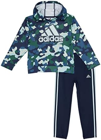 Adidas meninos de manga longa Camo lã com capuz