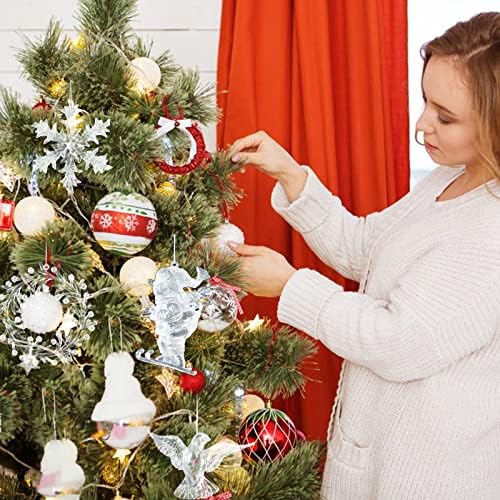 Decorações de árvore de Natal de vitrais vintage Decorações de árvore de Natal de Natal