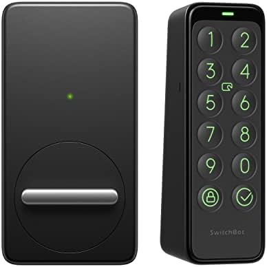 SwitchBot Smart Lock com teclado, Bluetooth Electronic Madiont, trava sem chave para entrada, porta da frente da