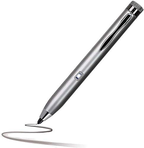 Broonel Silver Mini Fine Point Digital Active Stylus Pen compatível com o HP ProBook X360 440 G1 14