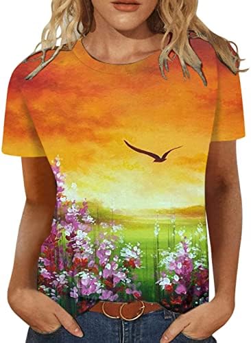 Teen Girl Casual Tshirts Bloups Shirves Shirts T Crewneck Butterfly Graphic Relaxed Fit Tshirts 2023 W6