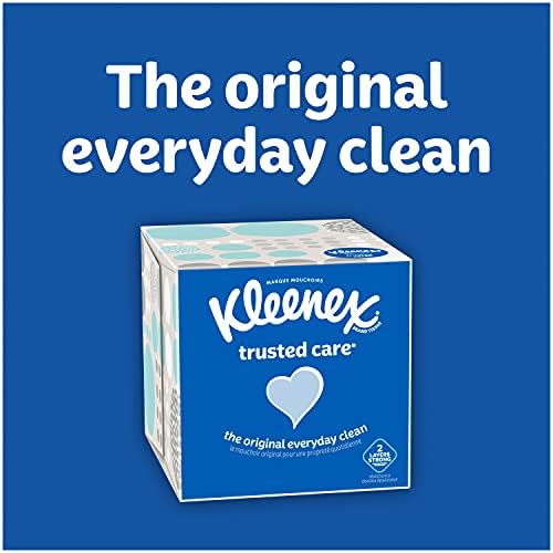 Kleenex Trusted Care Facial Facial Tissues, 27 caixas de cubos, 70 tecidos por caixa