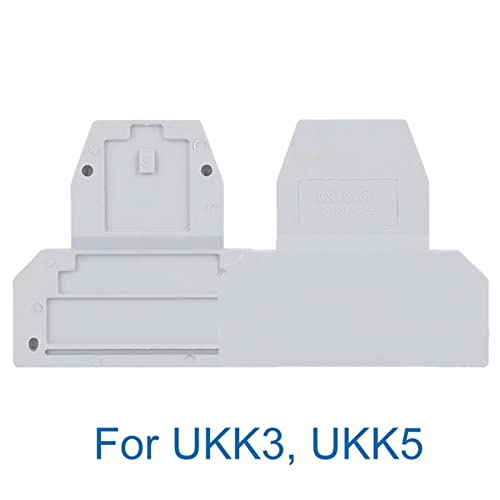 100pcs d-ukk3/5 barreira final placa ukk3 ukk5 conector de nível duplo d-ukk 3/5 acessórios para blocos de terminal