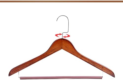 Sawqf Solid Wooden Cast Hanger de gancho de gancho de metal para roupas Organizador de armário de calças de calças