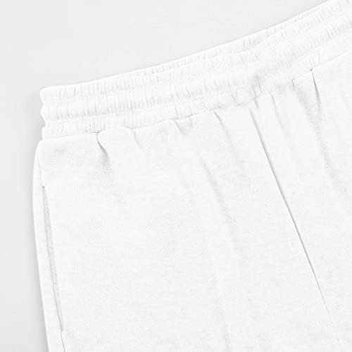 Masbird Sweetpante para mulheres com bolsos, calças de cordas gráficas impressas e fofas calças elásticas da cintura