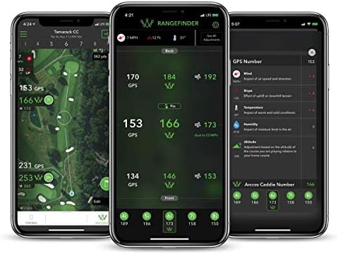 O melhor sistema de rastreamento de campo do golfe, com o primeiro A.I. Rangefinder de GPS alimentado