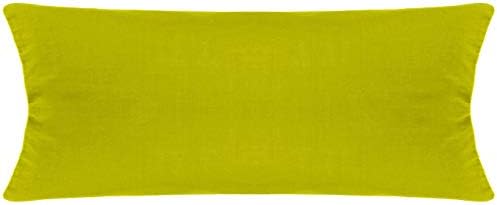 Travesseiro amarelo lombar lombar almofada tampa