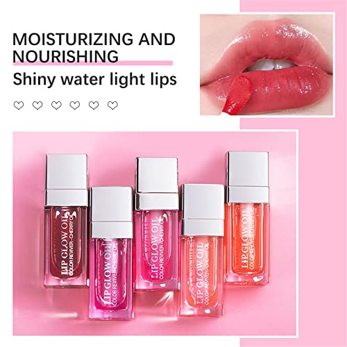 Fujiuia Lip Lip Gloss Blifted Oil hidratante hidratante batom líquido Lipstick duradouro Lip Lip Tint Stain para meninas e mulheres