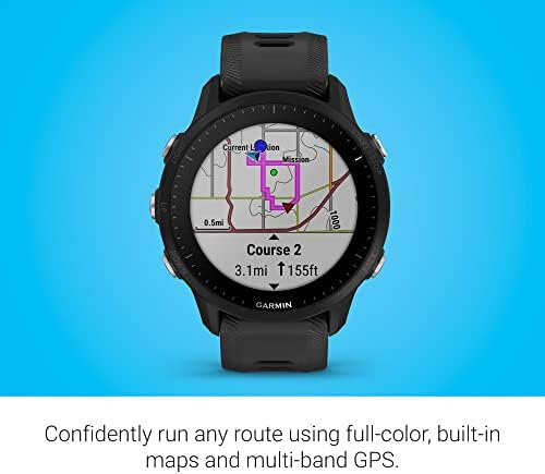 Garmin Forerunner® 955, GPS Running Smartwatch, adaptado a triatletas, bateria duradoura, preto