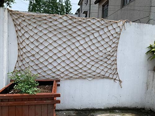 Segurança Antifa -Fence Net para crianças gato de animais de estimação, rede de cânhamo decorativo de parede de 1 × 3m