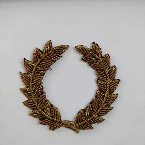 Emsomo vintage Wreath Wreath Design Indian Silk Badges de apliques de cristal de contas para calças roupas de blusa decoradas