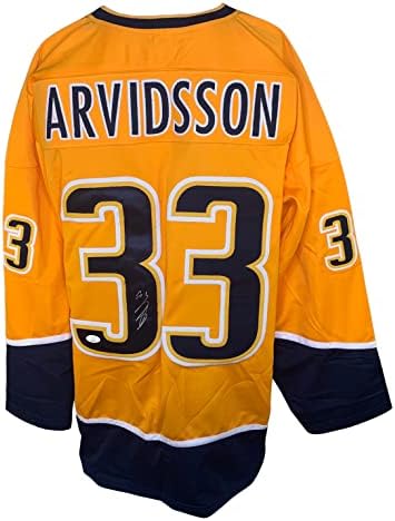 Viktor Arvidsson autografou Jersey NHL Nashville Predators JSA CoA