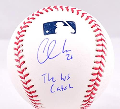 Chas McCormick autografou Rawlings OML Baseball com WS Catch - JSA W *Blue - Bolalls autografados