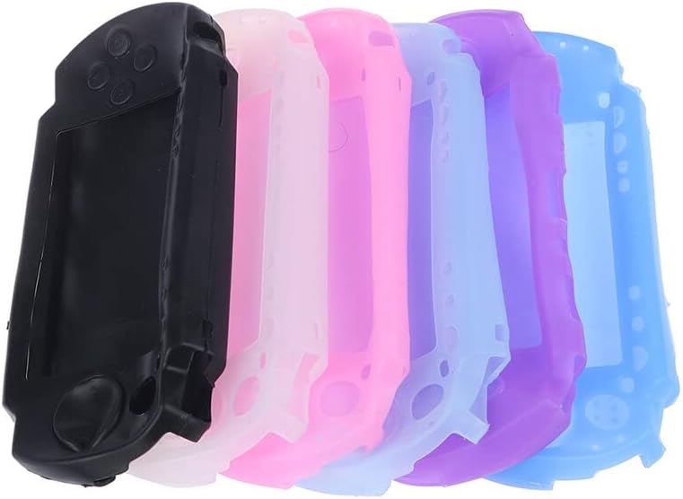 Cascado de tampa protetora suave de silicone para PSP 1000 1004 1008 Case de pele do protetor corporal do console