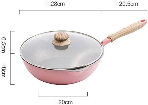 Gydcg wok não bastão pan pan pan ferro wok sem fumaça oleosa panela com indução fogão a gás frigideira geral frigideira