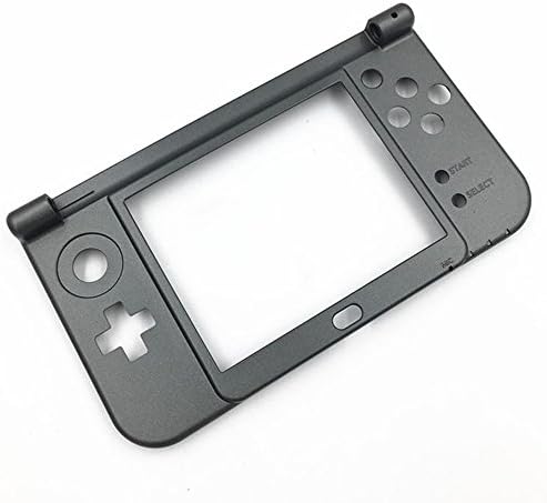 Capa do quadro médio inferior da dobradiça da caixa Caixa de casca para Nintendo Novo 3DS XL LL 2015 Verison Replacement - Gray