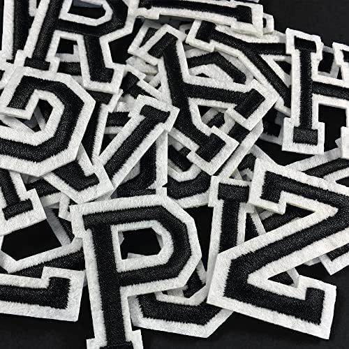 52 PCS 2 Patchos de letra de ferro por A-Z Apliques de alfabetismo, 2 patches de carta para roupas, DIY Craft, EJ-2018