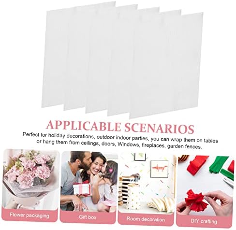 Sewacc 5 lençóis flores decorativas papéis de origami presentes de flores papéis de artesanato diy papel de embalagem de