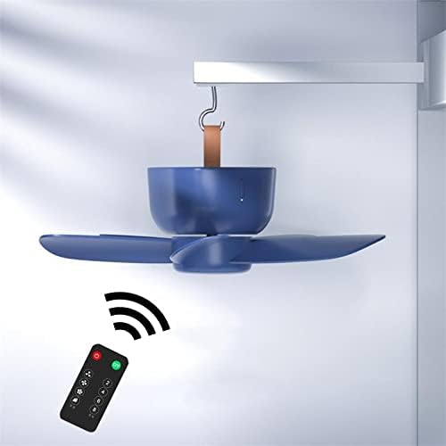 Ventilador de teto de tenda, mini ventilador de barraca USB com função de tempo remoto de 4 velocidades, adequado