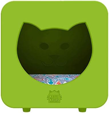 Kitty Kasas Duro Series Cat House, cubo de quarto, verde