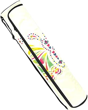 Color Butterfly Yoga Mat Carrier Bag com alça de ombro de ioga bolsa de ginástica bolsa de praia