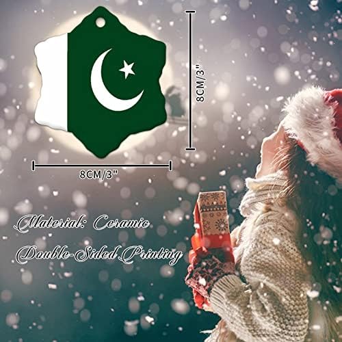 Ornamentos de Natal da bandeira nacional do Paquistão