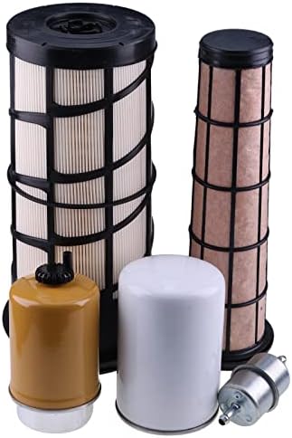 Kit de filtro de serviço Solarhome RE518977 T257865 RE533026 RE282286 RE282287 Compatível com o carregador de faixas compactas JD