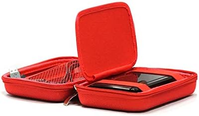 Navitech Red Hard GPS Carting Case Compatível com Tomtom START 52 LITE CAR SAT NAV 5