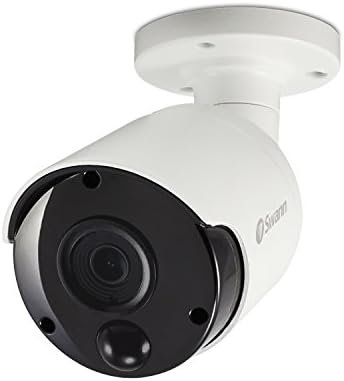 Swann Wired PIR Bullet Security Camera, came de vigilância Super HD de 5MP com visão noturna infravermelha, térmica, calor e