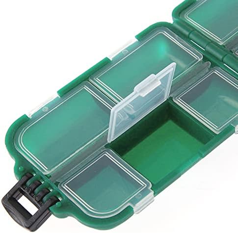 Organizador de caixa de caixa de equipamento de pesca de lápia Wedhapia Pequena caixa de caixa de caixa de equipamento de caixa de