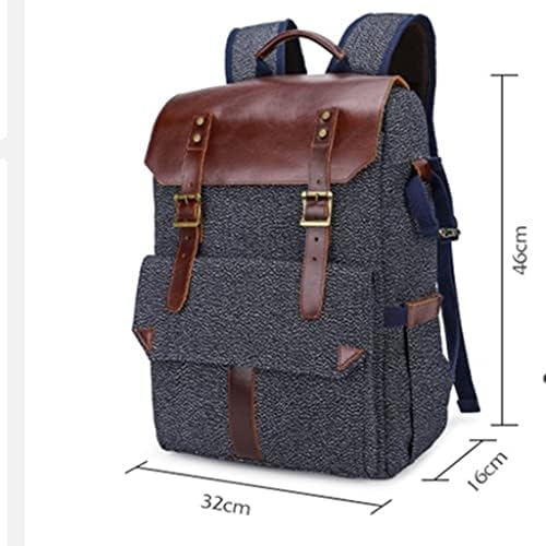 LJMXG Photography Pepper Canvas Backpack Backpack Laptop Men Bolsa Câmera de transporte DSLR DSLR