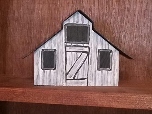 Casas de madeira de 4 para criação em miniatura