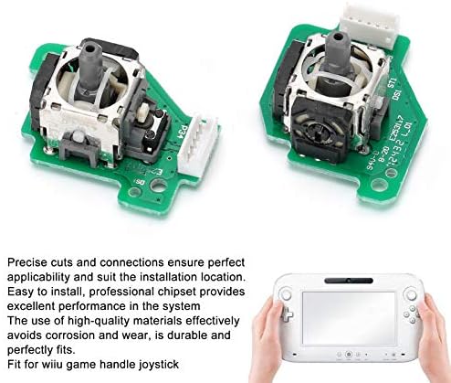Módulo Analógico de Joystick 3D, com Module de Sensor Analógico de Metal e ABS 3D do eixo de joystick para WiiU