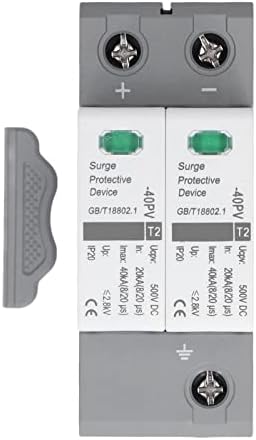Dispositivo de proteção de surto, protetor de proteção contra proteção contra tensão de 500V DC 2P, Materiais Premium IP20 CHLT -40PV,