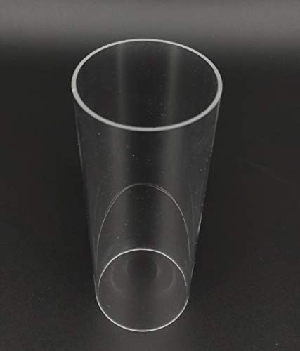 FixtUledIsplays® Tubo de acrílico transparente 2 Diâmetro x 24 de comprimento, 5/64 parede 15137-24 -1pk-2d