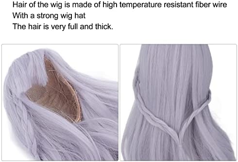 Doll Long Wig, Es053 Doll Hair Wig Wig Hat Hat Alta Temperatura Fio para Crianças Presente