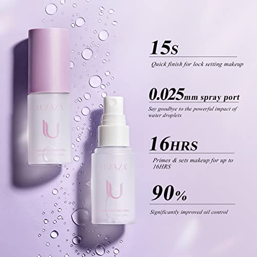 Luxaza Eyeshadow Primer ＆ Spray de configuração, Primer de olho de maquiagem duradoura e spray.