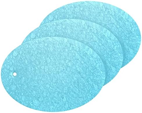 3pcs esfrega esponjas lisam azul de cor sólida esponja pop-up para limpeza de cozinha banheiro doméstico de lavagem não arranhada
