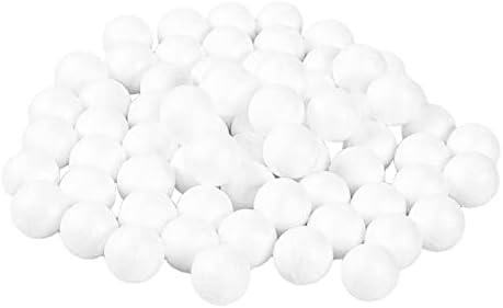 Ornamentos de bola diy feitos artesanais bolas de espuma de poliestireno Bola de espuma branca para projetos de brichete de aniversário,