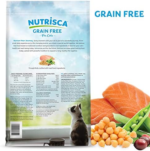 Dogswell Nutrisca Premium grãos livres de gato seco, receita de frango, 4 libras.