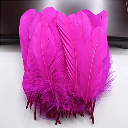 Pumcraft Feather for Decor Jóias Diy Pólo Hard Feathers Natural Goose For Craft Diy Jóias Plumes 5-7inch/13-18 cm DIY Plume