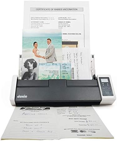 Doxie Q - Scanner de documentos recarregáveis ​​sem fio com alimentador de documentos automático