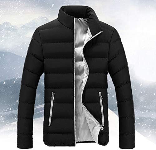 Ymosrh Varsity Jacket Men Winter Warm Slim Fit Grost Bubble Casual Casual Outerwear Jackets